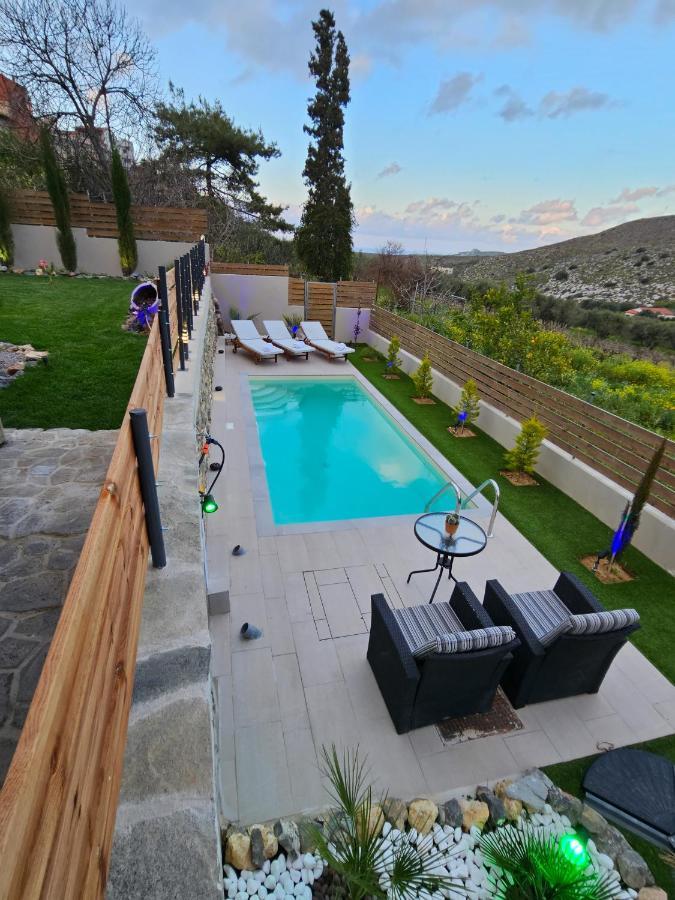 Elia Paradise Villa With Private Pool Heraclión Exterior foto